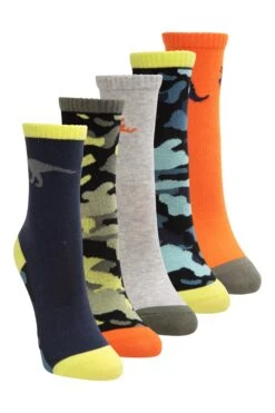Mountain Warehouse Kids Patterned Socks 28 Mountain Warehouse Kids Patterned Socks -Kids Fashion Clothing Store 043042 kha patterned kids socks 5 pk acc ss22 01
