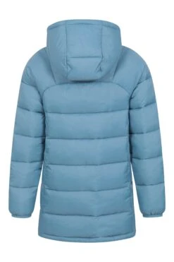 Mountain Warehouse Freya Kids Longline Padded Jacket -Kids Fashion Clothing Store 043380 blu freya long line padded jacket kid aw22 03