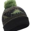 Mountain Warehouse Fairisle Kids Dinosaur Beanie -Kids Fashion Clothing Store 043497 nav fairisle kids dinosour pom beanie acc aw21 01