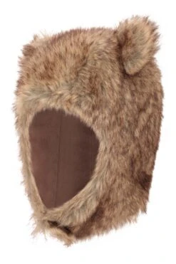 Mountain Warehouse Faux Fur Kids Bear Trapper Hat -Kids Fashion Clothing Store 043500 bro faux fur kids bear trapper acc ss21 03