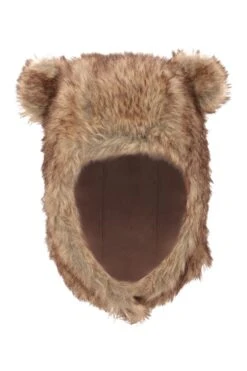 Mountain Warehouse Faux Fur Kids Bear Trapper Hat -Kids Fashion Clothing Store 043500 bro faux fur kids bear trapper acc ss21 04