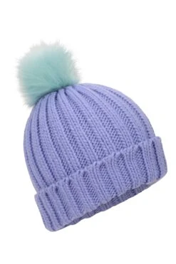Mountain Warehouse Geneva Kids Contrast Beanie -Kids Fashion Clothing Store 043502 lil geneva kids contrast pom beanie acc ss21 01