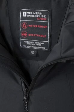 Mountain Warehouse Rush Extreme Kids Waterproof Jacket -Kids Fashion Clothing Store 043697 bla rush extreme waterproof kids jacket kid aw21 06