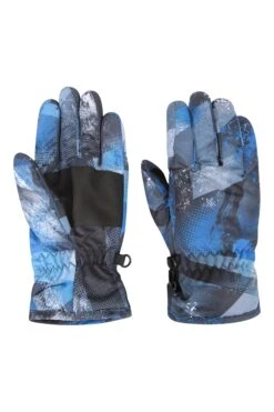 Mountain Warehouse Kids Printed Winter Accessories Set -Kids Fashion Clothing Store 044465 blu kids printed acc grab bag acc ss21 05