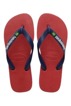 Havaianas Kids Brazil Flip-Flops -Kids Fashion Clothing Store 045173 red havaianas kids brazil flip flop ss21 1