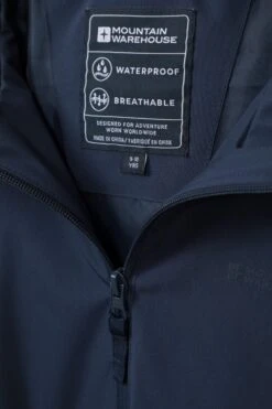 Mountain Warehouse Hilltop Kids Waterproof Jacket -Kids Fashion Clothing Store 047247 nav hilltop kids waterproof jacket kid ss22 06