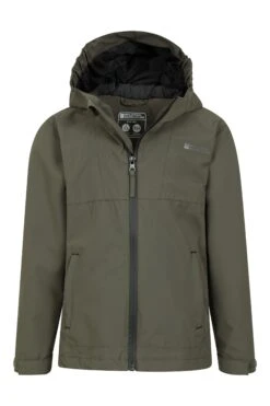 Mountain Warehouse Sleet Kids Waterproof Jacket -Kids Fashion Clothing Store 047257 kha sleet kids waterproof jacket kid ss22 05