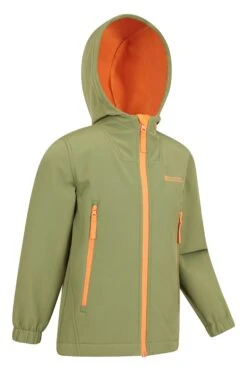Mountain Warehouse Kids Zeal Softshell -Kids Fashion Clothing Store 047276 kha kids long zip softshell kid aw22 02