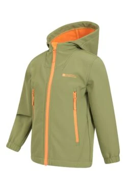 Mountain Warehouse Kids Zeal Softshell -Kids Fashion Clothing Store 047276 kha kids long zip softshell kid aw22 04