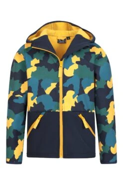 Mountain Warehouse Tatra Kids Printed Softshell Jacket -Kids Fashion Clothing Store 047302 grn tatra water resistant kids printed softshell kid ss22 05
