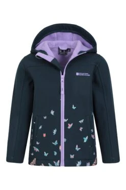 Mountain Warehouse Kids Hem Print Softshell Jacket 13 Mountain Warehouse Kids Hem Print Softshell Jacket -Kids Fashion Clothing Store 047304 blu kids hem placement print softshell kid ss23 05