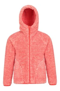Mountain Warehouse Yogi Kids Fleece Hoodie -Kids Fashion Clothing Store 047658 red yogi kids fleece kid ss22 01