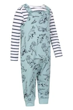 Mountain Warehouse Baby Jersey Dungaree Set 12 Mountain Warehouse Baby Jersey Dungaree Set -Kids Fashion Clothing Store 047665 grn baby jersey dungaree set kid aw21 02