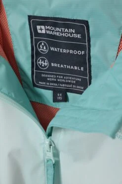 Mountain Warehouse Rainfall Kids Waterproof Jacket -Kids Fashion Clothing Store 047772 lte rainfall kids waterproof jacket kid ss22 06