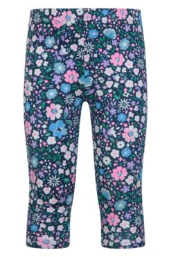 Mountain Warehouse Cropped Patterned Kids Leggings -Kids Fashion Clothing Store 047778 flo cropped patterned casual kids leggings kid ss23 02