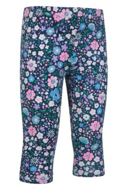 Mountain Warehouse Cropped Patterned Kids Leggings -Kids Fashion Clothing Store 047778 flo cropped patterned casual kids leggings kid ss23 03