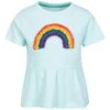 Mountain Warehouse Kids Organic Ruffle Hem Tee 2 Mountain Warehouse Kids Organic Ruffle Hem Tee -Kids Fashion Clothing Store 047817 blu girls organic organza rainbow ruffle hem ss tee kid ss22 01