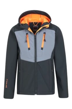 Mountain Warehouse Extreme Kids Softshell Jacket -Kids Fashion Clothing Store 047823 fig extreme softshell kid aw21 05