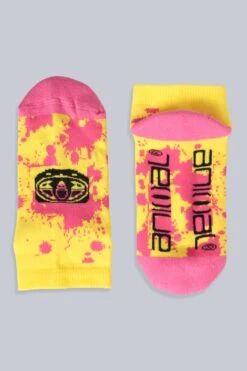 Animal Lucy Kids Socks 3-Pack 8 Animal Lucy Kids Socks 3-Pack -Kids Fashion Clothing Store 049827 mxd animal lucy kids organic 3pk trainer sock anl aw22 07