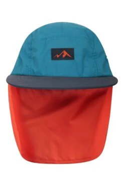 Mountain Warehouse Adventure Kids Flap Sun Hat 9 Mountain Warehouse Adventure Kids Flap Sun Hat -Kids Fashion Clothing Store 050224 blu adventure colourblock kids sun hat acc aw21 03