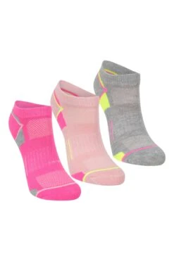 Mountain Warehouse Kids IsoCool Socks 3-Pack 18 Mountain Warehouse Kids IsoCool Socks 3-Pack -Kids Fashion Clothing Store 050350 pin isocool kids performance quarter length sock 3 pk acc aw22 01