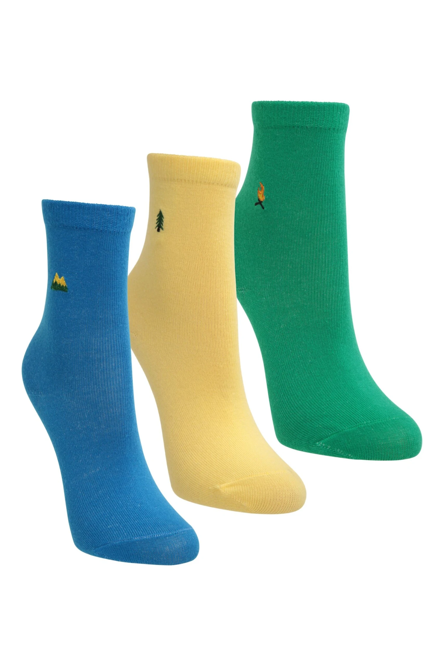 Mountain Warehouse Recycled Motif Kids Socks 3-Pack 3 Mountain Warehouse Recycled Motif Kids Socks 3-Pack