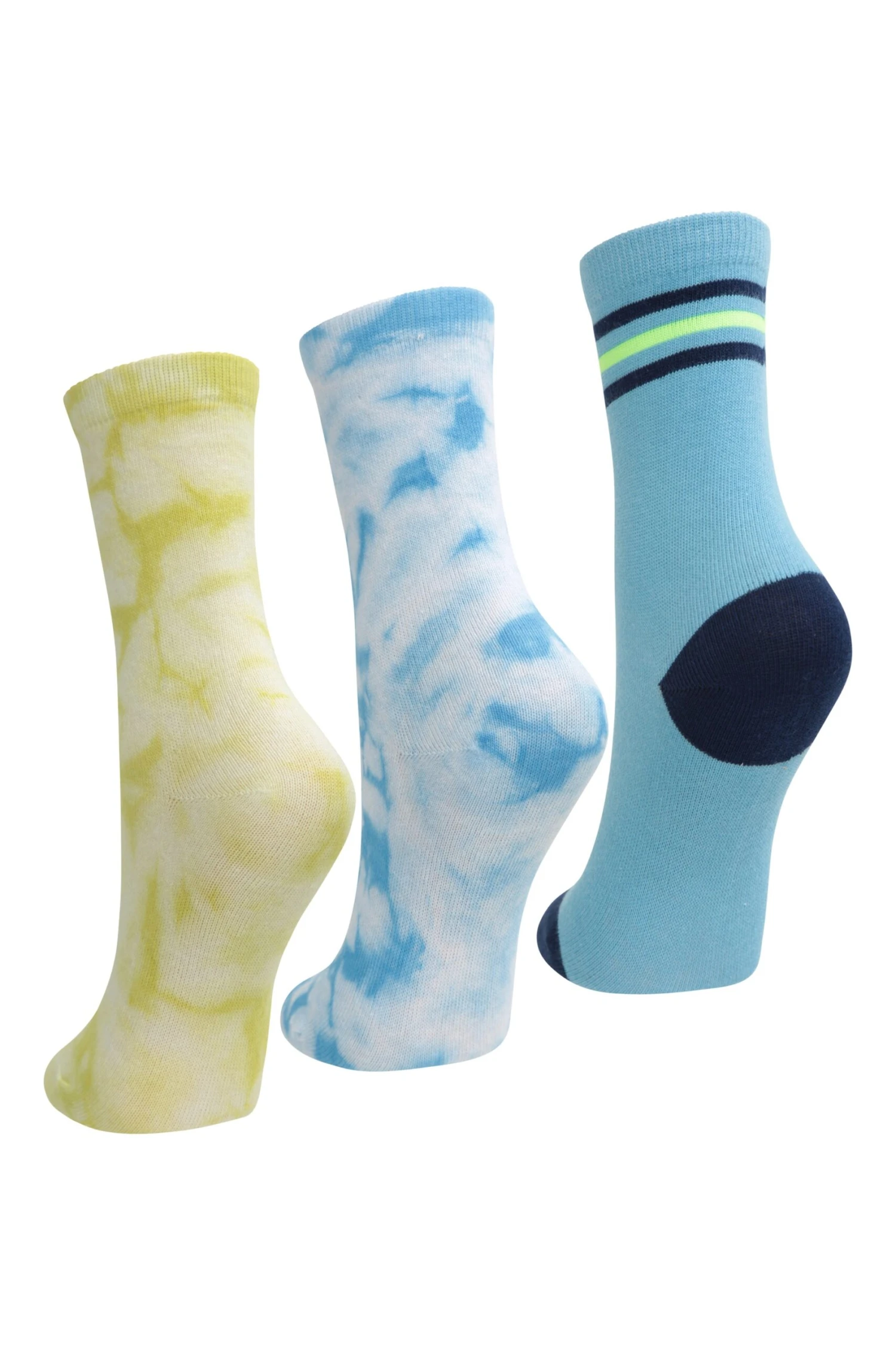 Mountain Warehouse Tie Dye Kids Recycled Socks 3-Pack 4 Mountain Warehouse Tie Dye Kids Recycled Socks 3-Pack - Image 2