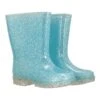 Mountain Warehouse Kids Glitter Wellies -Kids Fashion Clothing Store 051084 blu glitter junior wellies ftw aw22 01