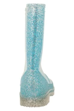 Mountain Warehouse Kids Glitter Wellies -Kids Fashion Clothing Store 051084 blu glitter junior wellies ftw aw22 04