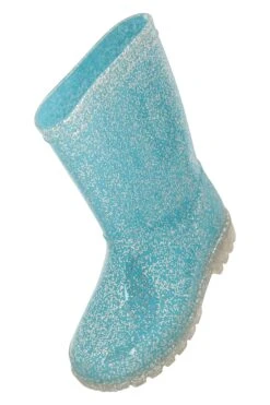 Mountain Warehouse Kids Glitter Wellies -Kids Fashion Clothing Store 051084 blu glitter junior wellies ftw aw22 06