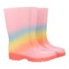 Mountain Warehouse Rainbow Glitter Kids Wellies -Kids Fashion Clothing Store 051085 rai rainbow glitter junior welly ftw aw22 01