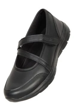 Mountain Warehouse Kite Kids Adaptive School Shoes -Kids Fashion Clothing Store 051226 bla kite kids strap school shoe ftw aw22 06