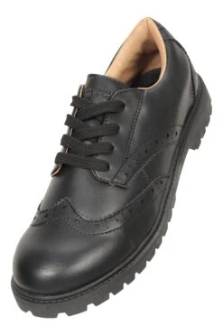 Mountain Warehouse Playground Kids Brogue School Shoes -Kids Fashion Clothing Store 051227 bla playground kids brogue school shoe ftw aw22 06