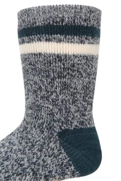 Mountain Warehouse Melange Kids Grippi Socks 2-Pack 10 Mountain Warehouse Melange Kids Grippi Socks 2-Pack -Kids Fashion Clothing Store 051288 blu melange grippy kids mid calf sock 2 pk acc aw22 03