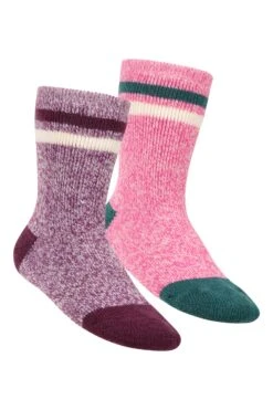 Mountain Warehouse Melange Kids Grippi Socks 2-Pack 13 Mountain Warehouse Melange Kids Grippi Socks 2-Pack -Kids Fashion Clothing Store 051288 pin melange grippy kids mid calf sock 2 pk acc aw22 01