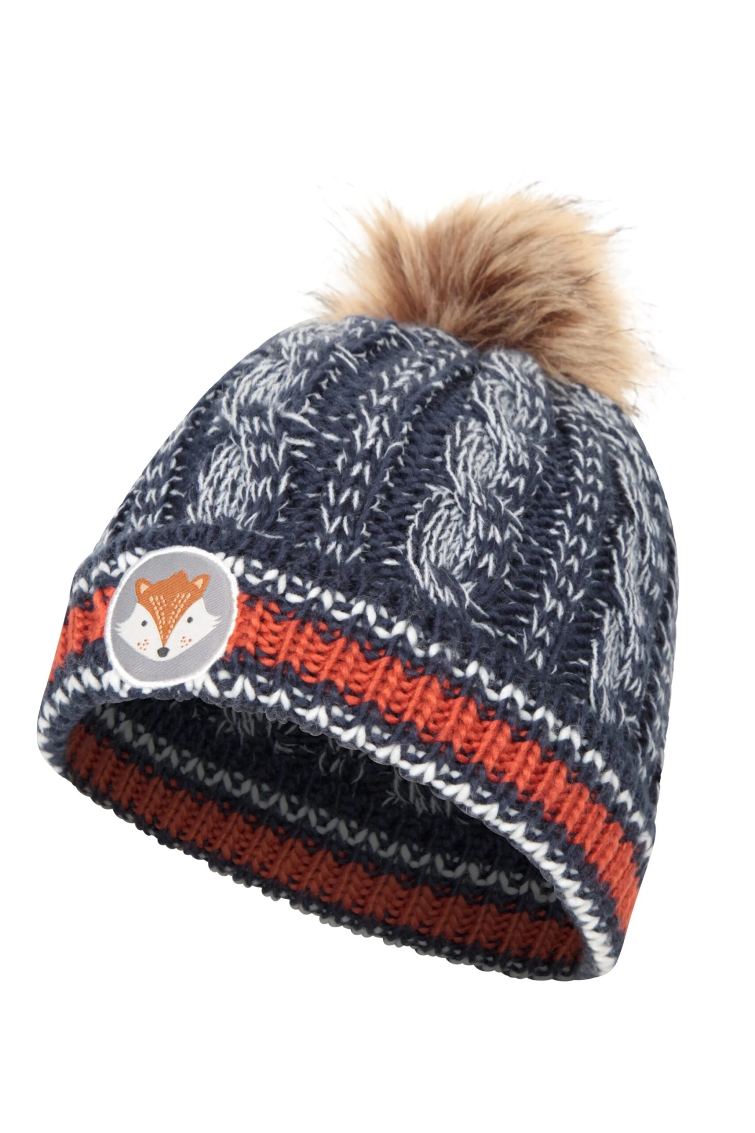 Mountain Warehouse Badged Kids Pom-Pom Beanie - Image 4