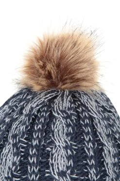 Mountain Warehouse Badged Kids Pom-Pom Beanie -Kids Fashion Clothing Store 051577 nav critter badged fur lined kids pom beanie acc aw22 07