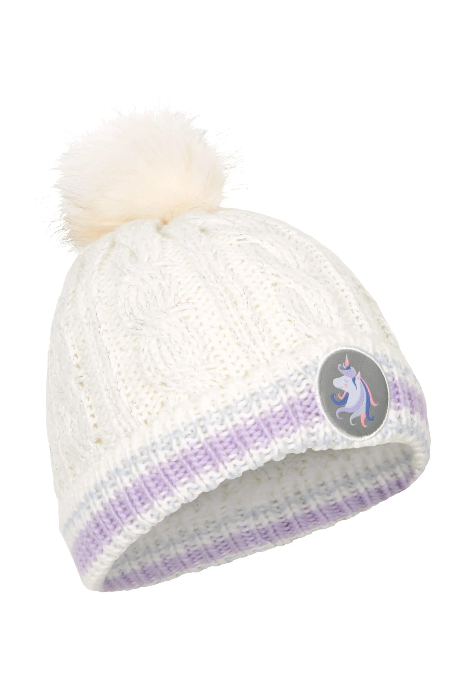 Mountain Warehouse Badged Kids Pom-Pom Beanie - Image 8
