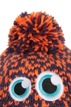Mountain Warehouse Monster Kids Fleece-Lined Beanie -Kids Fashion Clothing Store 051583 ora monster fur lined kids pom beanie acc aw22 07