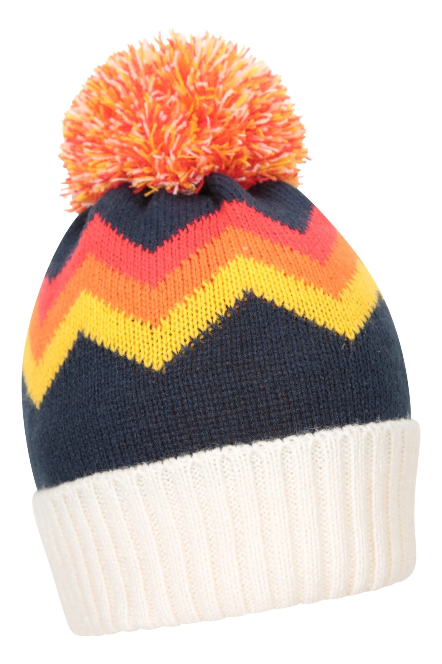 Mountain Warehouse Moraine Chevron Kids Pom Beanie