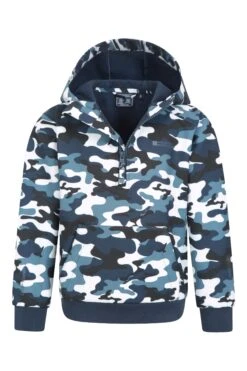 Mountain Warehouse Helix Kids Pullover Softshell Jacket -Kids Fashion Clothing Store 051605 cam helix kids overhead water resistant softshell kid aw22 05