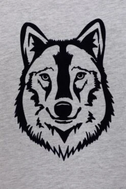 Mountain Warehouse Flock Wolf Kids Organic T-Shirt -Kids Fashion Clothing Store 051623 nav flock wolf kids organic ls tee kid aw22 04