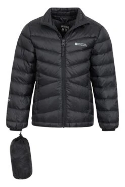 Mountain Warehouse Featherweight Kids RDS Down Jacket 14 Mountain Warehouse Featherweight Kids RDS Down Jacket -Kids Fashion Clothing Store 051866 bla featherweight kids down padded jacket kid aw22 05