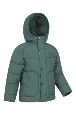 Mountain Warehouse Link Borg Lined Kids Padded Jacket -Kids Fashion Clothing Store 051872 kha link borg lined kids padded jacket kid aw22 02