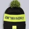 Animal Harley Kids Recycled Beanie -Kids Fashion Clothing Store 052288 grn animal harley kids recycled neon logo beanie anl aw22 05