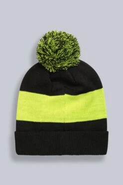 Animal Harley Kids Recycled Beanie -Kids Fashion Clothing Store 052288 grn animal harley kids recycled neon logo beanie anl aw22 06