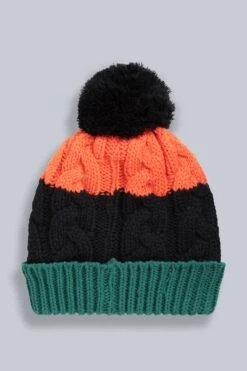Animal Alex Kids Recycled Beanie 8 Animal Alex Kids Recycled Beanie -Kids Fashion Clothing Store 052294 grn animal alex kids recycled cable logo beanie anl aw22 06