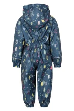 Mountain Warehouse Spright Printed Junior Waterproof Rain Suit -Kids Fashion Clothing Store 053000 mid spright fleece lined printed waterproof rainsuit kid aw22 03
