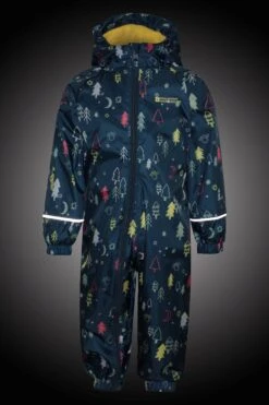 Mountain Warehouse Spright Printed Junior Waterproof Rain Suit -Kids Fashion Clothing Store 053000 mid spright fleece lined printed waterproof rainsuit kid aw22 09