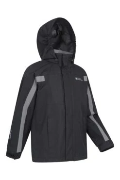 Mountain Warehouse Samson II Kids Waterproof Jacket -Kids Fashion Clothing Store 053024 bla samson 2 kids waterproof jacket kid ss22 02